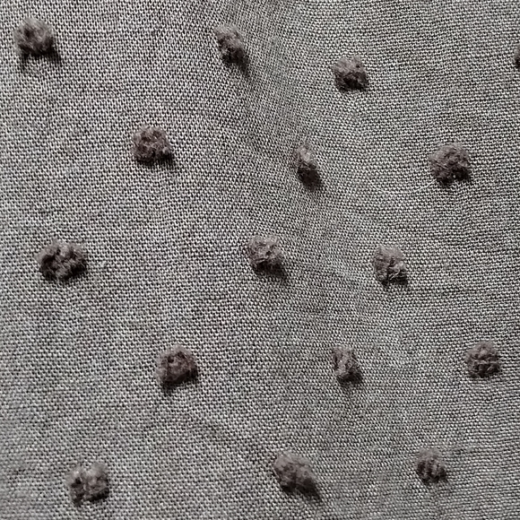 NWT Quince Swiss Dot Cotton Midi Dress Charcoal Grey - Picture 7 of 12